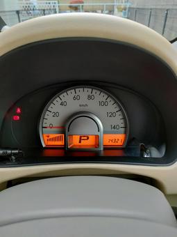 日産モコ走行距離14321㌔のメーター 日産モコ,メーター,走行距離の写真素材