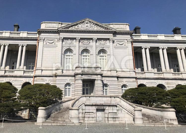 赤坂迎賓館本館裏庭正面 赤坂迎賓館,赤坂,国宝の写真素材