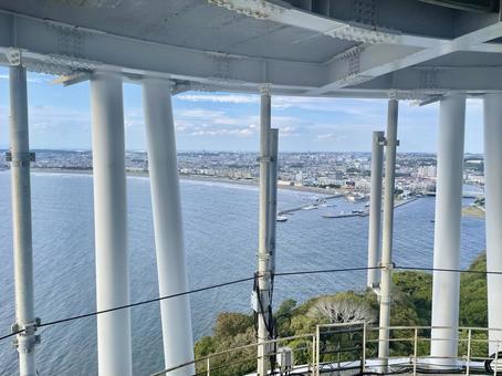 江ノ島展望台から望む湘南海岸の景色 江ノ島展望台から望む湘南海岸の景色 江ノ島,展望台,湘南の写真素材