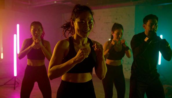 暗闇ボクシングの写真