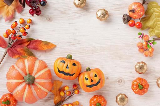 ハロウィンイメージのフレーム ハロウィン,背景,フレームの写真素材