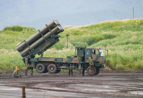 訓練展示を行う陸上自衛隊の地対艦誘導弾 訓練展示を行う陸上自衛隊の地対艦誘導弾 自衛隊,陸上自衛隊,ミリタリーの写真素材