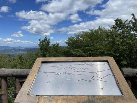 吉野山の高城山展望台 吉野山の高城山展望台 展望台,風景,樹木の写真素材