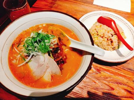 ラーメンチャーハンセット ラーメン,チャーハン,中華の写真素材