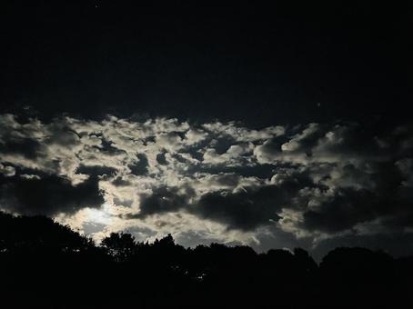 ドラマチックな夕暮れの雲と森 ドラマチックな夕暮れの雲と森 空,雲,曇り空の写真素材