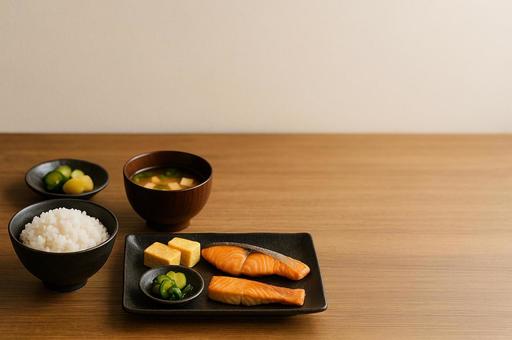 理想的な和食の朝食 理想的な和食の朝食の写真