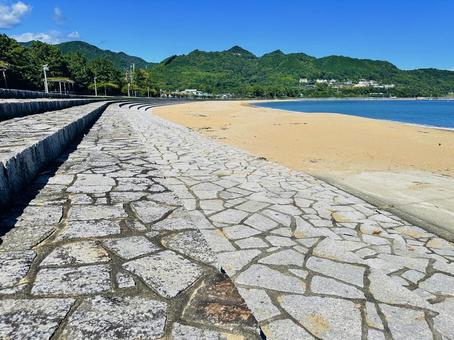 那智海水浴場 ブルービーチ那智 那智海水浴場 ブルービーチ那智 ビーチ,那智の浜,海水浴場の写真素材