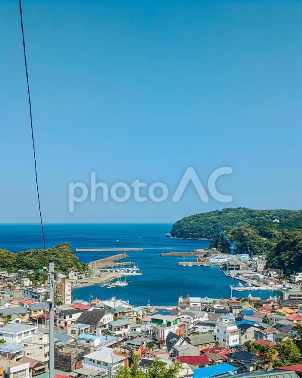海の見える街 海,海景,街の写真素材