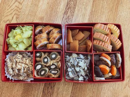 手作りおせち おせち,重箱,美味しいの写真素材