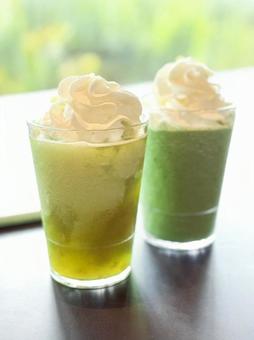 カフェのフローズンドリンク 抹茶 カフェのフローズンドリンク 抹茶 ドリンク,ジュース,カフェの写真素材