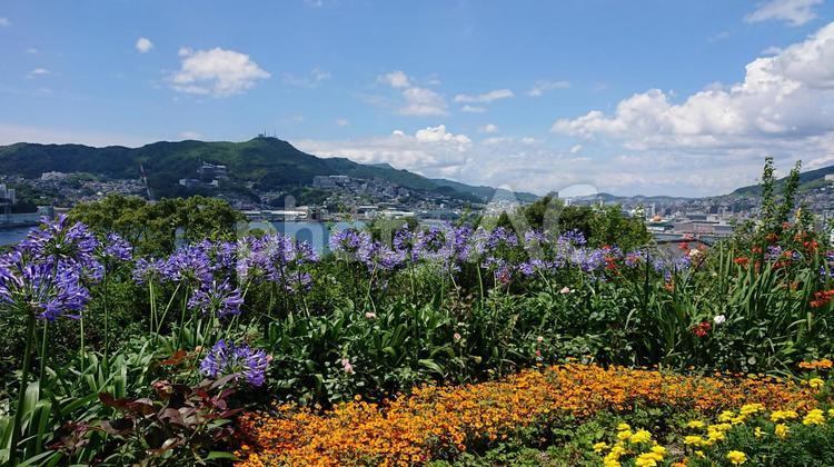 グラバー園からの景色 グラバー園,長崎,観光の写真素材