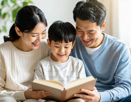 親子で読書 親子で読書の写真