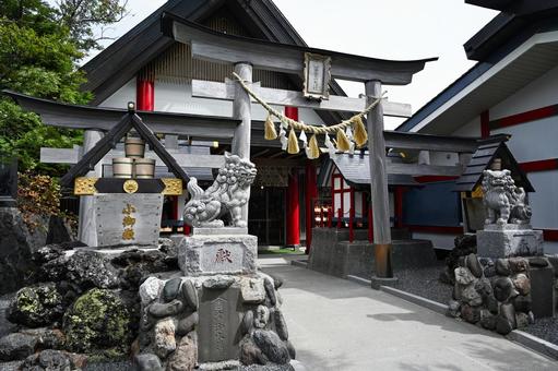 山梨・富士山五合目 小御嶽神社  富士山,五合目,小御嶽神社の写真素材