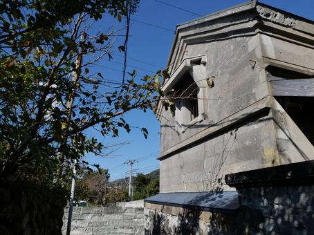 波浮港　旧甚之丸邸 波浮港,伊豆大島,伊豆諸島の写真素材