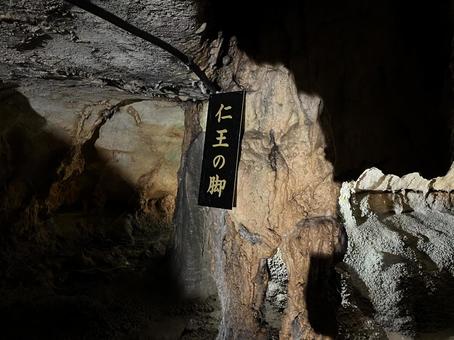 満奇洞　仁王の脚 岡山県,満奇洞,岡山県指定天然記念物の写真素材