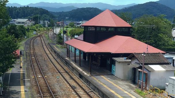 JR八高線 明覚駅 埼玉県ときがわ町 JR八高線 明覚駅 埼玉県ときがわ町 明覚駅,八高線,jrの写真素材
