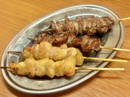 焼き鳥の盛り合わせ 焼き鳥の盛り合わせの写真