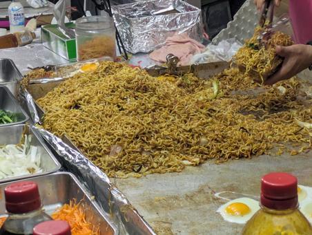 焼きそば 焼きそば,屋台,祭の写真素材