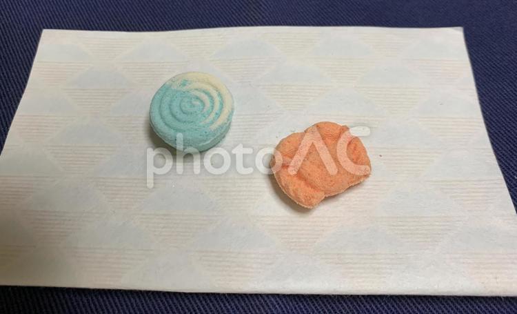 干菓子　渦と蟹 和菓子,干菓子,和三盆の写真素材