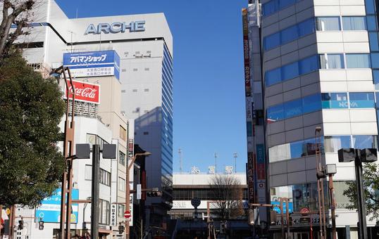 大宮駅周辺の風景 大宮駅周辺の風景 大宮駅,大宮,大宮駅西口の写真素材