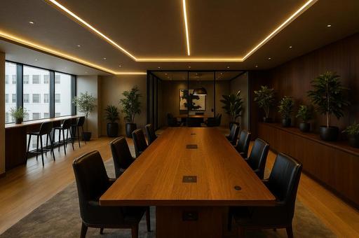 高級感のあるオフィスの会議室 高級感のあるオフィスの会議室の写真