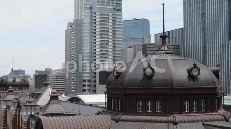 東京駅　丸の内南口のドーム屋根 東京駅,中央駅,基点の写真素材