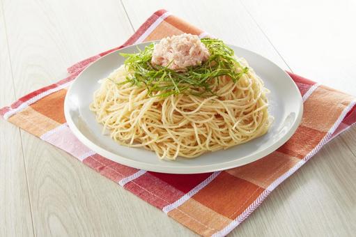 たらこパスタ大盛り たらこパスタ大盛りの写真