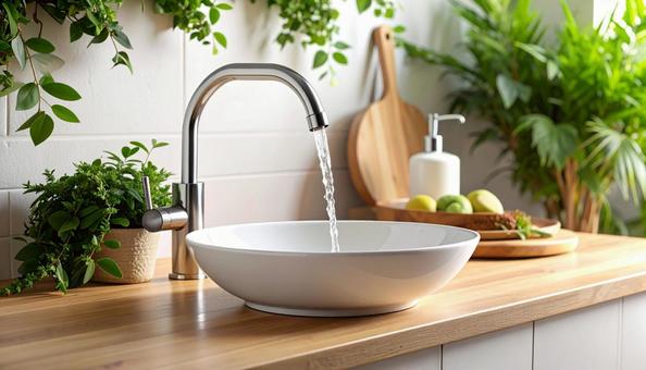 モデルルーム洗面台の写真