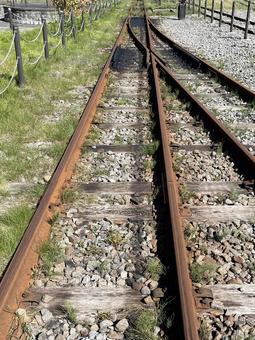 線路 鉄道,線路,汽車の写真素材