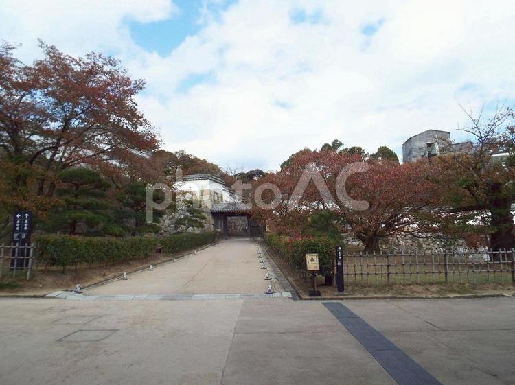 【風景写真】姫路城の風景 姫路城,世界遺産,国宝の写真素材