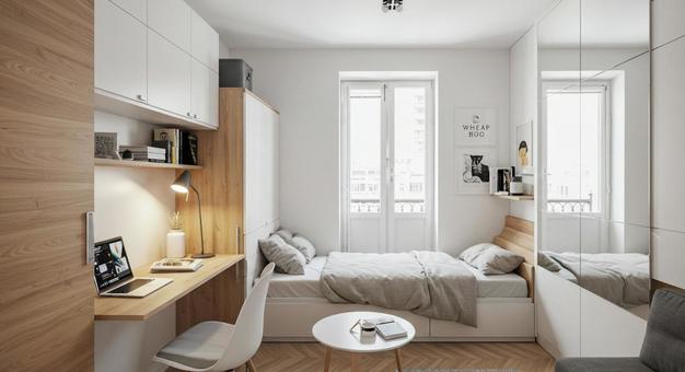 省スペース設計マイクロアパートメント 省スペース設計マイクロアパートメントの写真