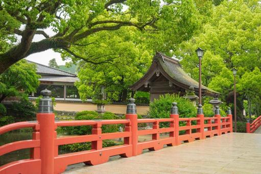 The red bridge of Dazaifu Tenmangu Shrine, JPG
