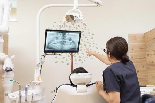 X-ray examination of teeth, klinika stomatologiczna, x-ray, dentysta, JPG