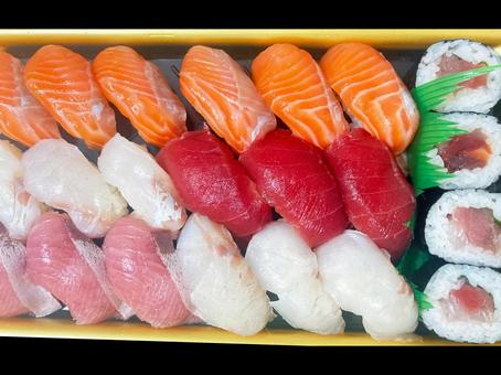 握り寿司 握り寿司,寿司,鉄火巻きの写真素材