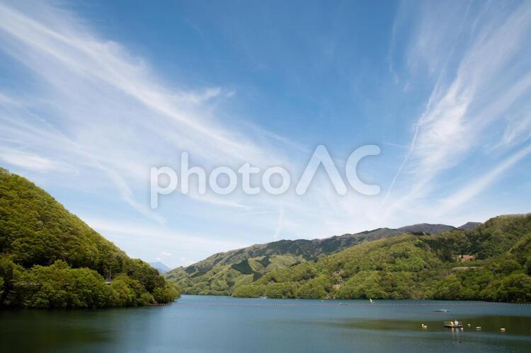 草木湖　栃木県　みどり市 草木湖,草木ダム,みどり市の写真素材