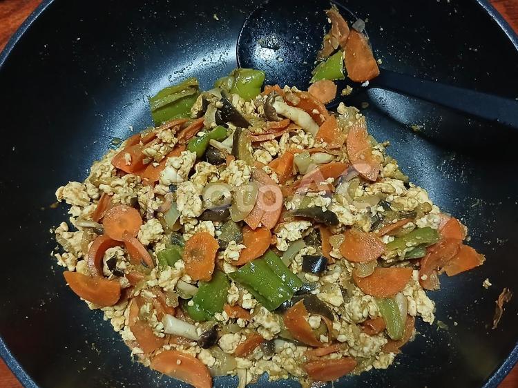 キーマカレー、夏野菜たくさん キーマカレー,にんじん,なすの写真素材