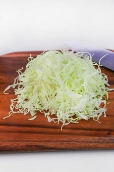 キャベツの千切り キャベツ,千切り,カットの写真素材