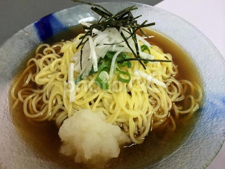 越前おろし蕎麦ならぬ冷やしおろしラーメン 冷しおろしラーメン,ラーメン,冷やしの写真素材