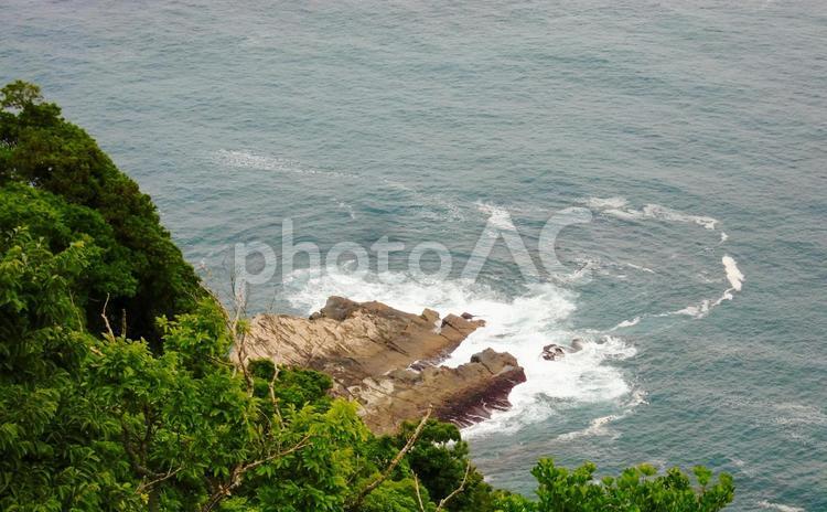 宮崎の海 断崖,自然,風景の写真素材