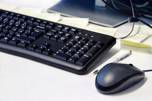 キーボードとマウス パソコン,ビジネス,キーボードの写真素材