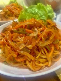 ナポリタン ナポリタン パスタ,麺類,ランチの写真素材