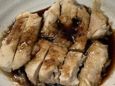 鶏ももステーキータレ 鶏もも,ステーキ,自炊の写真素材