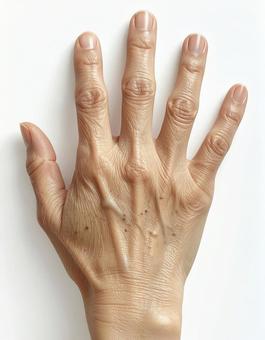 色素沈着と手の老化 色素沈着と手の老化の写真