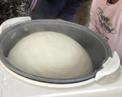 餅つき　子供 餅,餅つき,餅つき機の写真素材