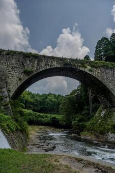 通潤橋 通潤橋,水路橋,橋の写真素材
