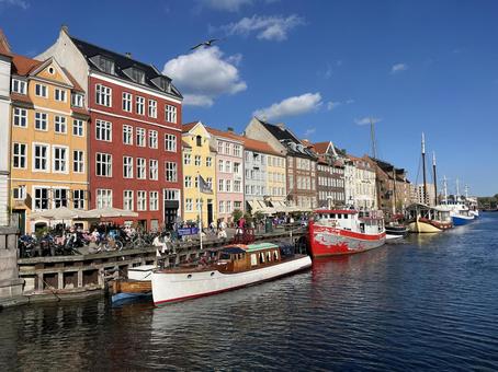 ニューハウン ニューハウン,コペンハーゲン,デンマークの写真素材