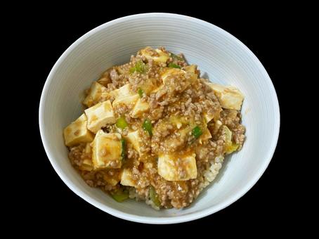 麻婆丼 麻婆丼,麻婆豆腐,豆腐の写真素材