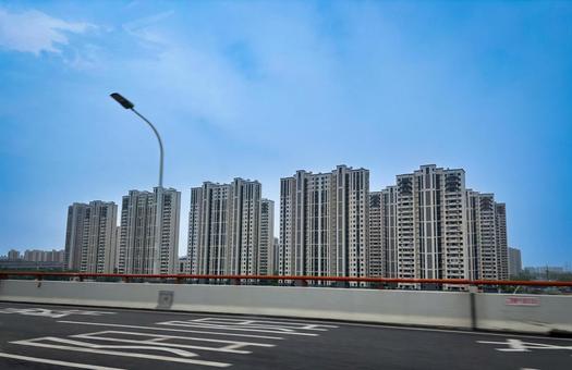 上海郊外の高層マンション街 上海郊外の高層マンション街 上海,郊外,マンションの写真素材