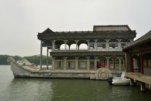 頤和園 頤和園 頤和園,中国,船の写真素材