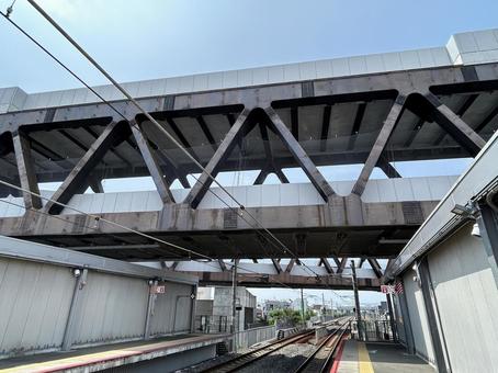 2階建てのトラス橋 2階建てのトラス橋 トラス,トラス構造,橋の写真素材